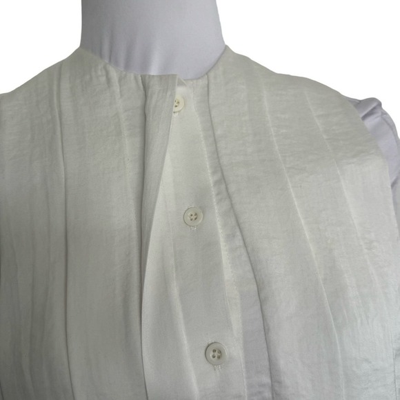AVALIANI Top‎ Sleeveless Silk Viscose Handmade Italian Blouse Size Small New - Picture 5 of 11